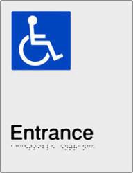 Accessible Entrance Braille sign
