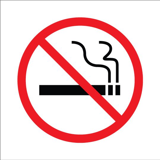 NO SMOKING ICON SIGN