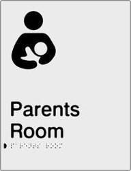 Parents Room Braille and Tactile sign