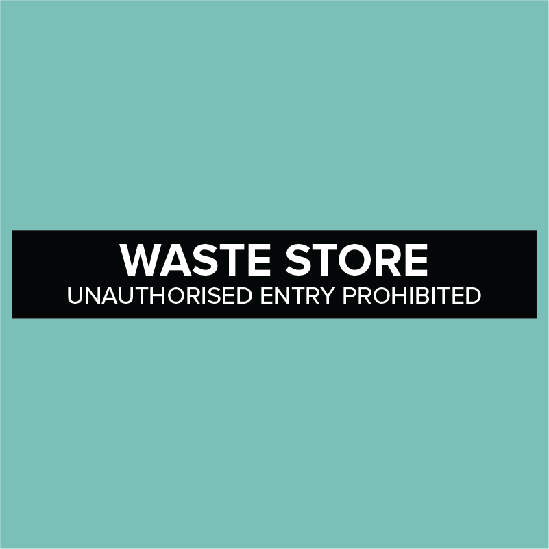 Waste Store Sign - STATUTORY SIGNS