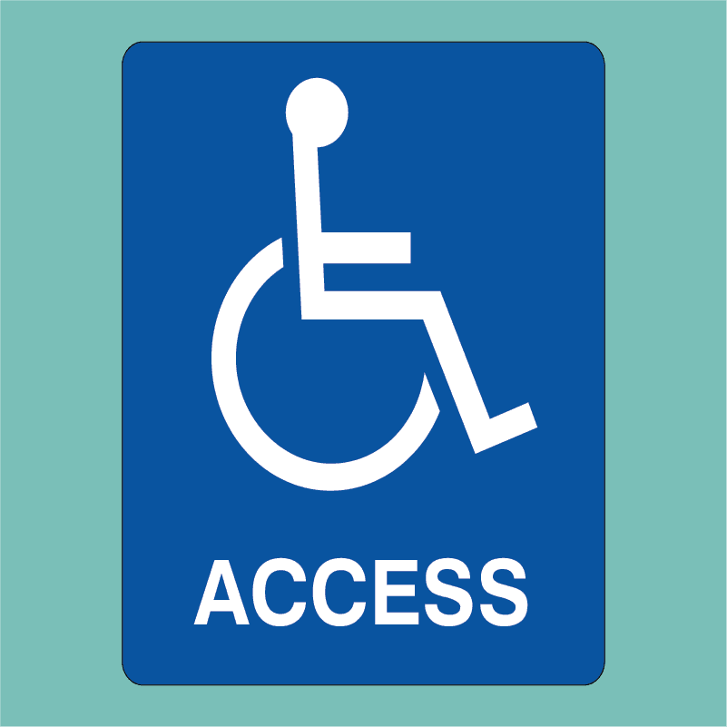 Traffic Sign Disabled Access Statutory Signs